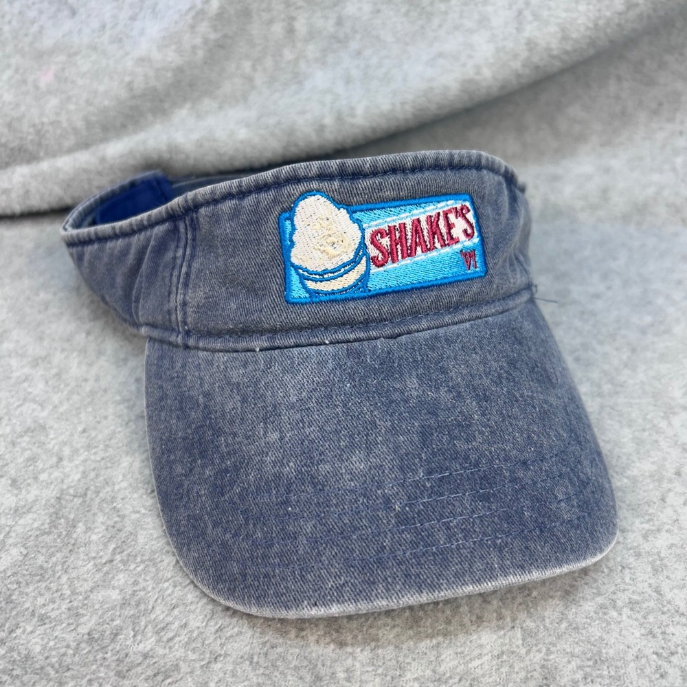 Shake's Frozen Custard Unisex Blue Sportsman Visor Hat Adjustable OSFM